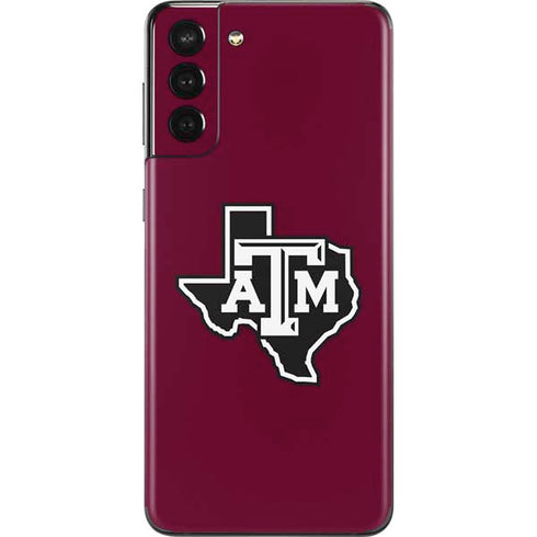 Texas A&M University Black Logo Galaxy S21 Plus 5G Skin